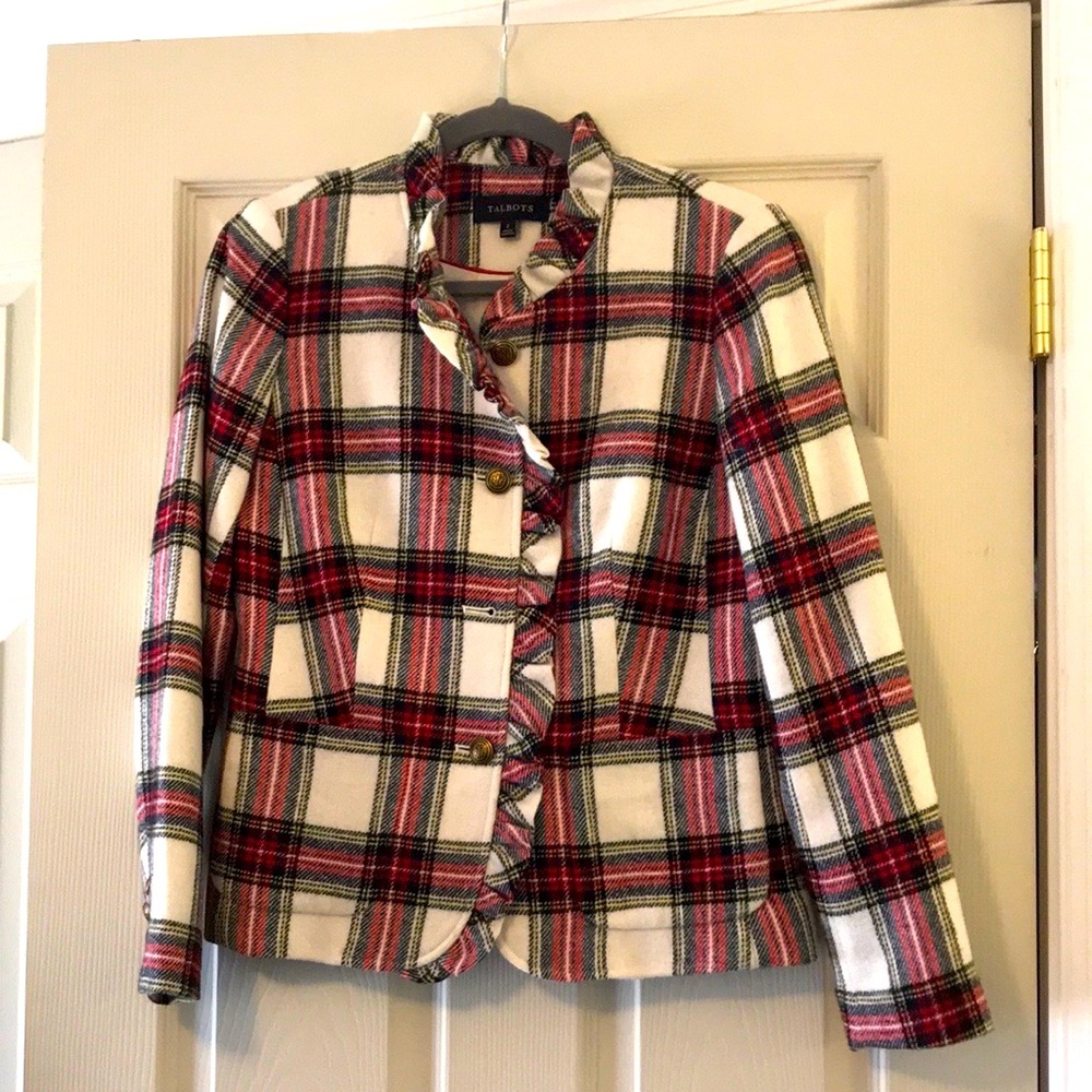 Talbots plaid jacket